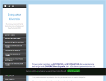 Tablet Screenshot of exequaturdivorcio.com